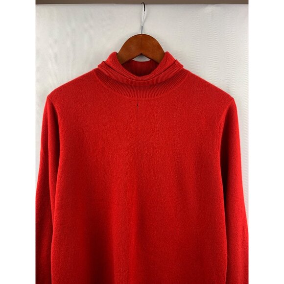 Women's Charter Club Red Cashmere Sweater Size L - Picture 2 of 9